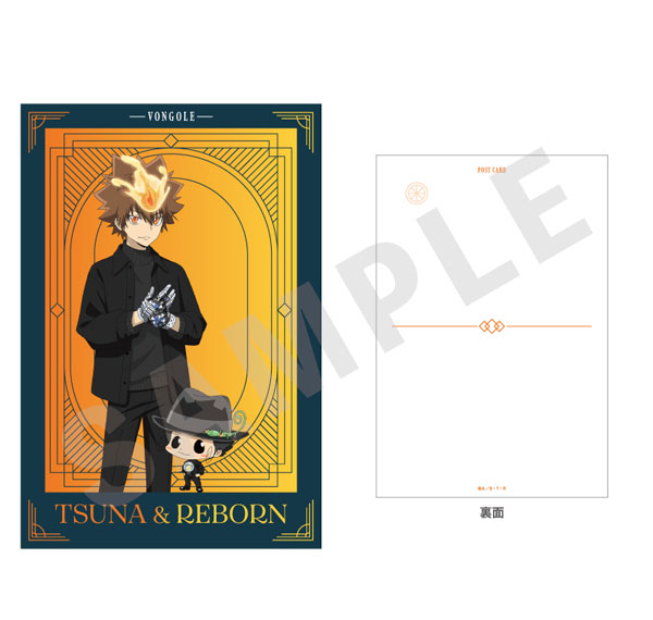 coly "Reborn!" Postcard Black Knit Coordinate ver. (Reborn & Tsunayoshi Sawada) Bild 1