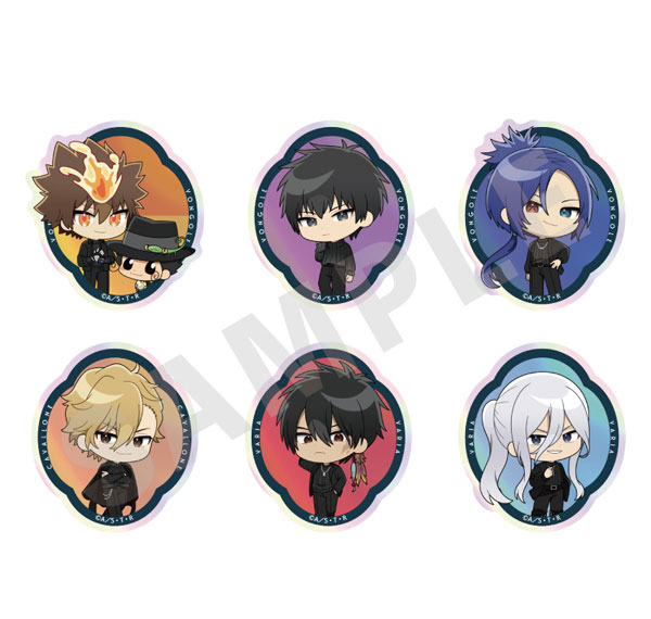 coly "Reborn!" Mini Chara Trading Aurora Sticker Black Knit Coordinate ver. 6Pack BOX Bild 1