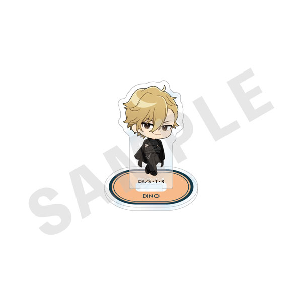 coly "Reborn!" Mini Chara Acrylic Stand Black Knit Coordinate ver. (Dino (10 Years Later))