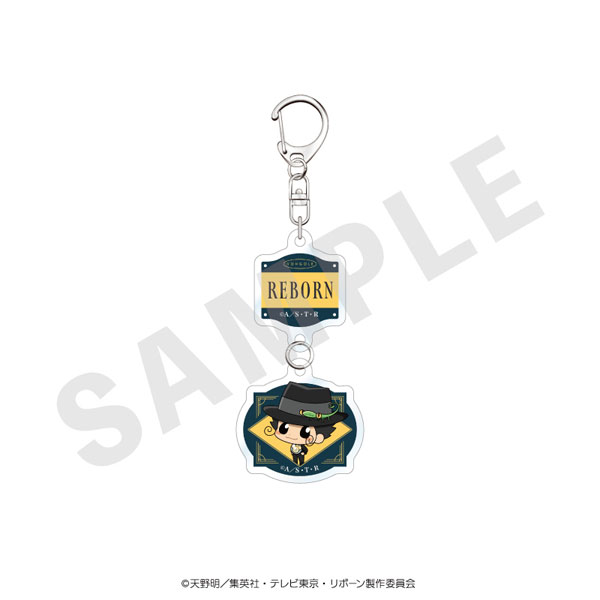 coly "Reborn!" Mini Chara 2-part Acrylic Keychain Black Knit Coordinate ver. (Reborn) Bild 1