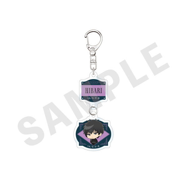 coly "Reborn!" Mini Chara 2-part Acrylic Keychain Black Knit Coordinate ver. (Kyoya Hibari (10 Years Later)) รูปภาพ 1