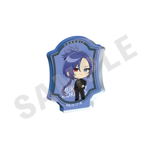 coly "Reborn!" Mini Chara Mini Diecut Acrylic Block Black Knit Coordinate ver. (Mukuro Rokudo (10 Years Later)) imagen 1