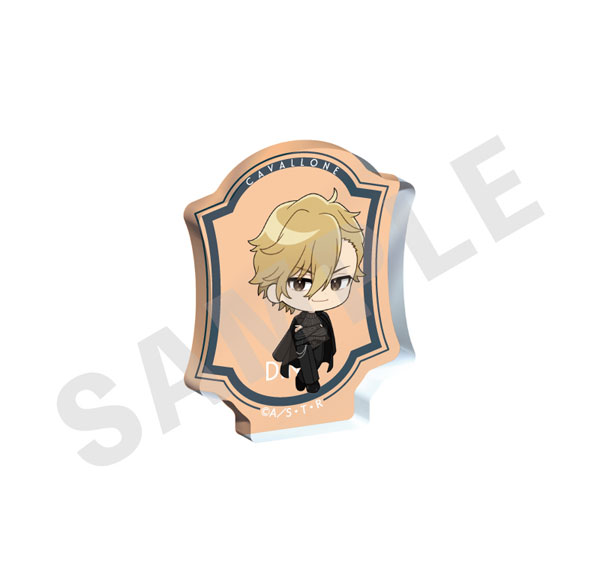 coly "Reborn!" Mini Chara Mini Diecut Acrylic Block Black Knit Coordinate ver. (Dino (10 Years Later))