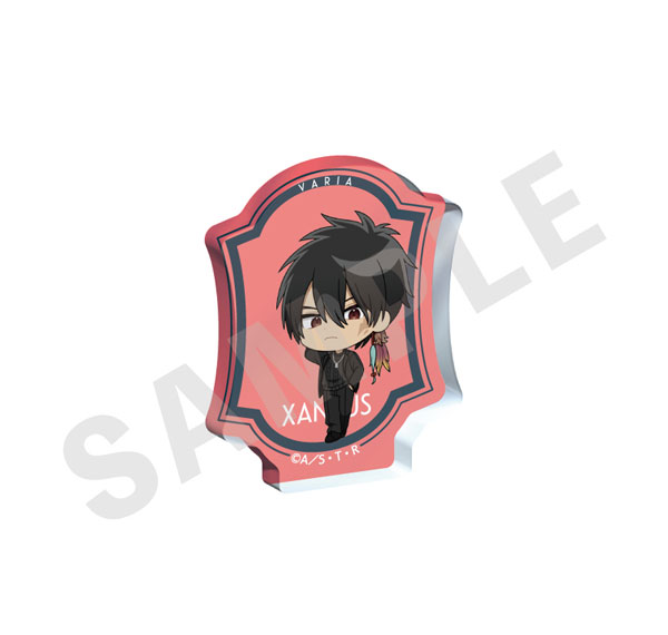coly "Reborn!" Mini Chara Mini Diecut Acrylic Block Black Knit Coordinate ver. (XANXUS (10 Years Later))