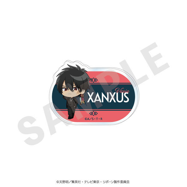 coly "Reborn!" Mini Chara Name Badge Black Knit Coordinate ver. (XANXUS (10 Years Later))
