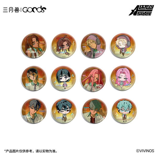 March Monster "ALIEN STAGE" Zombie Stage: Fading Youth ver. Character Tin Badge 12Item BOX imagen 1
