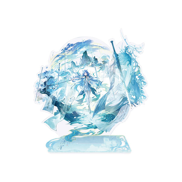 KURO GAMES [Exclusive Sale] Wuthering Waves Resonator Themed Splash Art Standee Qingxiao Bild 1