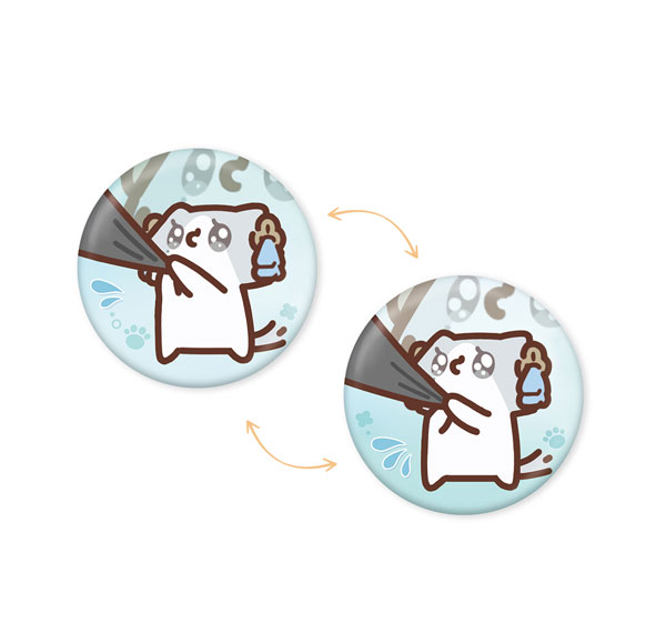 KURO GAMES [Exclusive Sale] Wuthering Waves x YUE XIN MEOW Daily Resonance Themed Lenticular Badge Jinhsi รูปภาพ 1