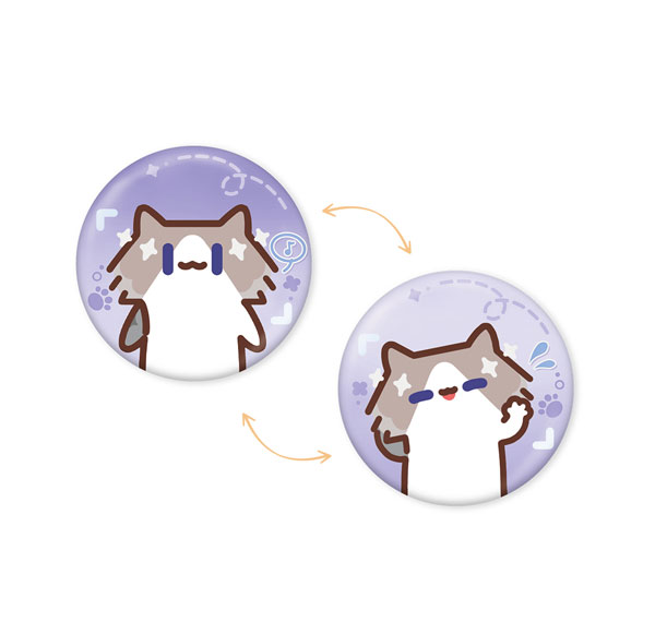 KURO GAMES [Exclusive Sale] Wuthering Waves x YUE XIN MEOW Daily Resonance Themed Lenticular Badge Xiangli Yao รูปภาพ 1