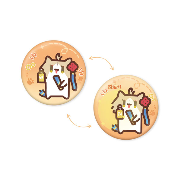 KURO GAMES [Exclusive Sale] Wuthering Waves x YUE XIN MEOW Daily Resonance Themed Lenticular Badge Suisui รูปภาพ 1