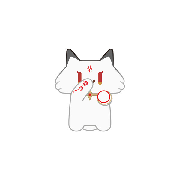 KURO GAMES [Exclusive Sale] Wuthering Waves x YUE XIN MEOW Daily Resonance Themed Plush Keychain Hsin