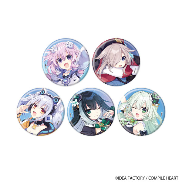 A3 Tin Badge "Hyperspace Neptunia: Unlimited" 01/ Blind (Set of All 5 Types) (Official Illustration) Complete Set Bild 1