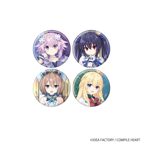 A3 Tin Badge "Hyperspace Neptunia: Unlimited" 02/ Blind (Set of All 4 Types) (Official Illustration) Complete Set Bild 1