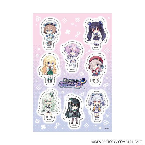 A3 PETANT Sticker (Flat) "Hyperspace Neptunia: Unlimited" 01/ Mini Chara Group Design (Official Illustration)
