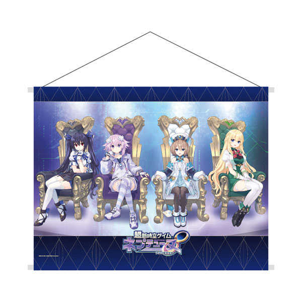 A3 B2 Horizontal Wall Scroll "Hyperspace Neptunia: Unlimited" 02/ 4 Goddesses New Illustration (Official Illustration) รูปภาพ 1
