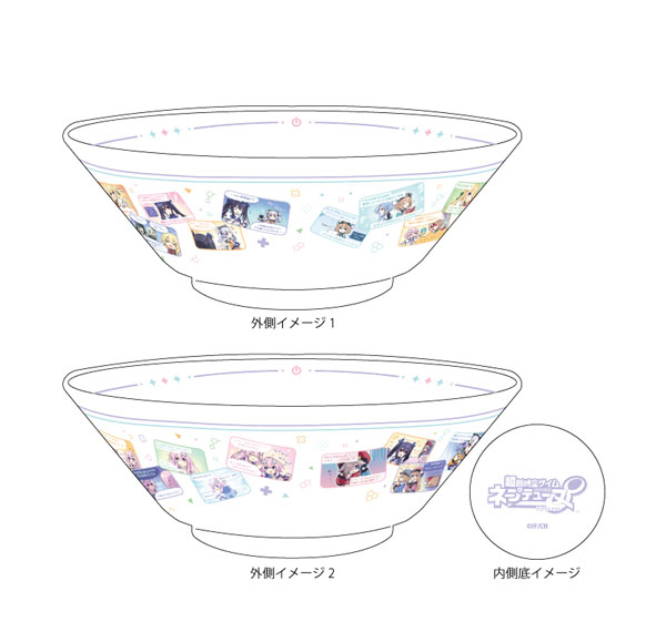 A3 Donburi Bowl "Hyperspace Neptunia: Unlimited" 01/ 4-panel Design (Official Illustration) รูปภาพ 1
