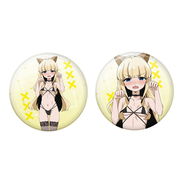 Aniplus Gushing over Magical Girls 75mm Tin Badge 2pcs. Set Kaoruko Tenkawa (Succubus ver) imagen 1
