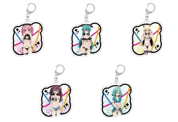 Aniplus Gushing over Magical Girls Trading Acrylic Keychain Complete Set