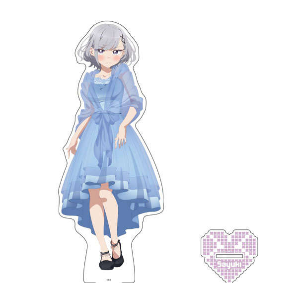 Aniplus Marika's Love Meter Malfunction BIG Acrylic Stand Sayuki Toyotomi รูปภาพ 1