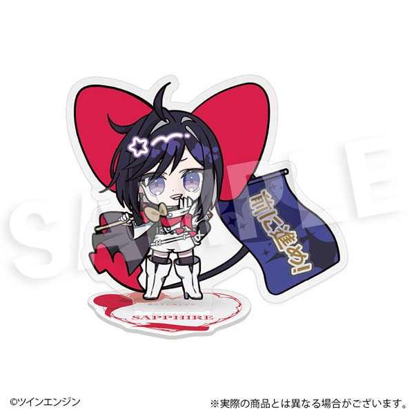 DMM.com "THE RIBBON HERO" Furefriends Acrylic Stand Sapphire (Ribbon Knight Ver.)