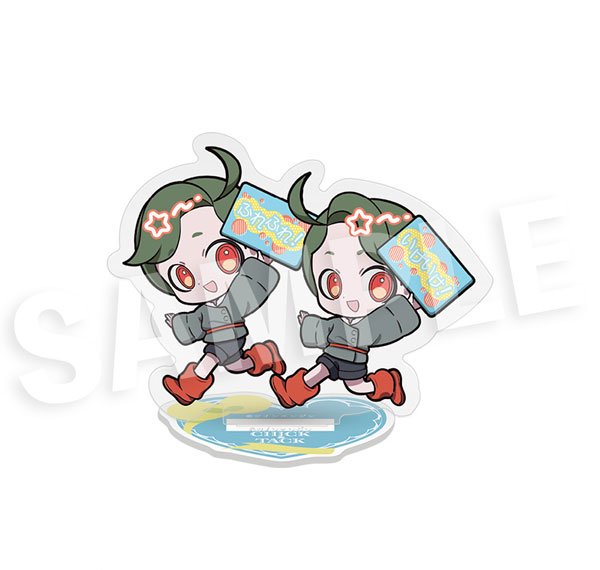 DMM.com "THE RIBBON HERO" Furefriends Acrylic Stand Chick & Tack