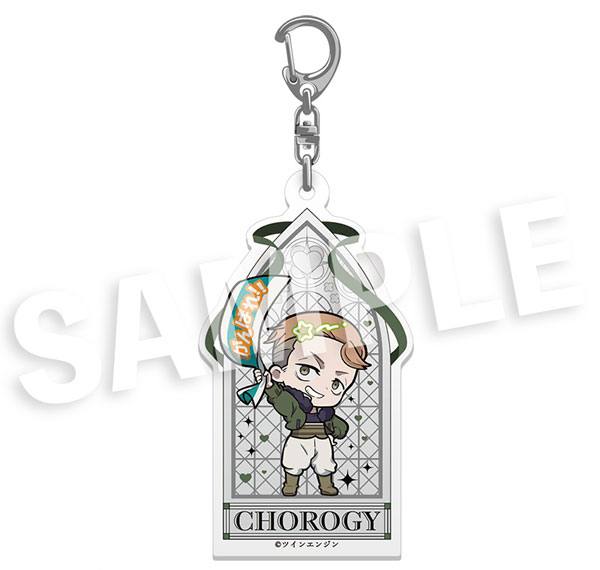 DMM.com "THE RIBBON HERO" Furefriends Acrylic Keychain Chorogy รูปภาพ 1