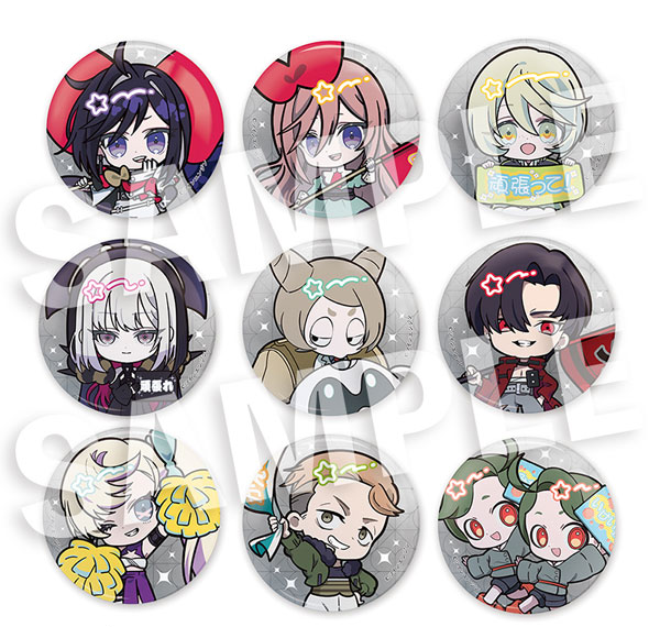 DMM.com "THE RIBBON HERO" Trading Furefriends Tin Badge 9Item Set รูปภาพ 1