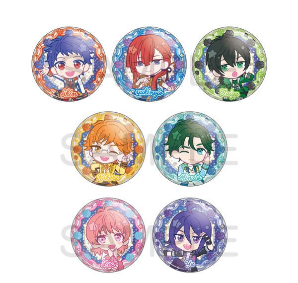 ALGERNON PRODUCT King of Prism Charappin Trading Tin Badge vol.1 7Pack BOX