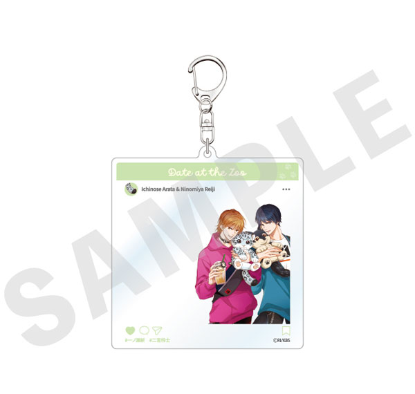 coly Kobunsha BL Work -Zoo Date Version- Acrylic Keychain ("Ryousei Alpha -Namaiki Chimera wa Sakaraenai.-") Bild 1