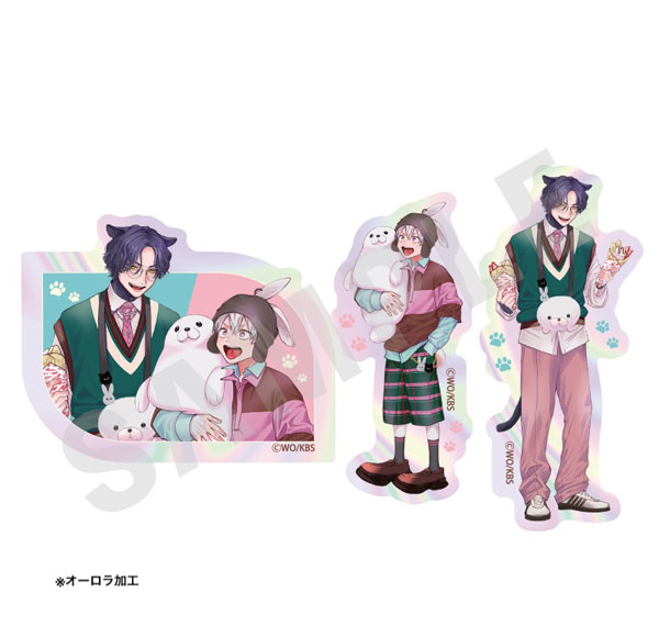 coly Kobunsha BL Work -Zoo Date Version- Sticker Set ("Usamimi Yankee!! -Ore no Emono ni Kamitsukitai-") รูปภาพ 1