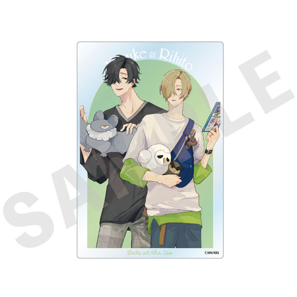 coly Kobunsha BL Work -Zoo Date Version- Clear Illustration Card ("Shinanai Koi no Aishikata") imagen 1