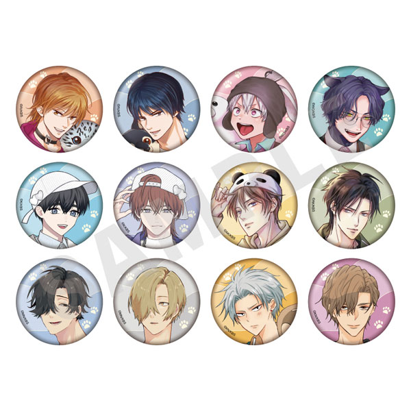 coly Kobunsha BL Work -Zoo Date Version- Trading Tin Badge 12Pack BOX imagen 1