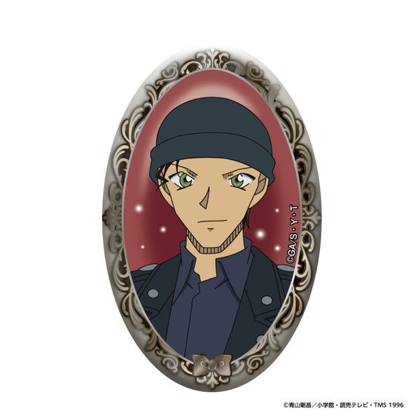 Eyeup Detective Conan Oval Tin Badge vol.2 (Shuichi Akai) image 1