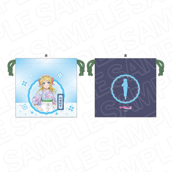 Contents Seed Love Live! Satin Drawstring Bag Eli Ayase Japanese Cafe ver.