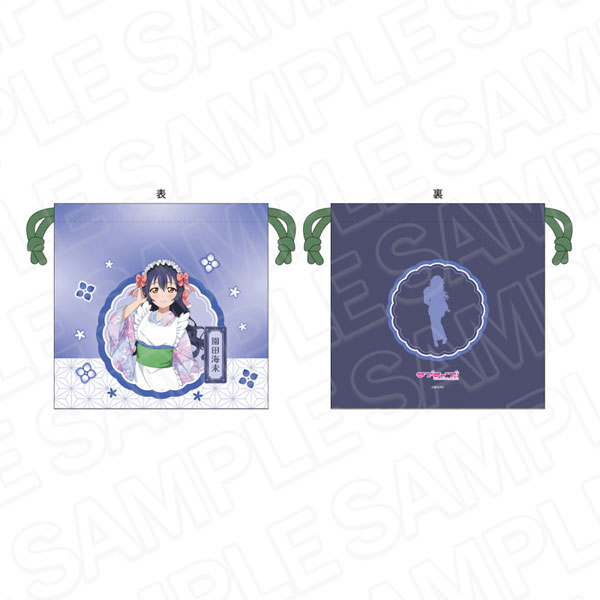 Contents Seed Love Live! Satin Drawstring Bag Umi Sonoda Japanese Cafe ver. image 1