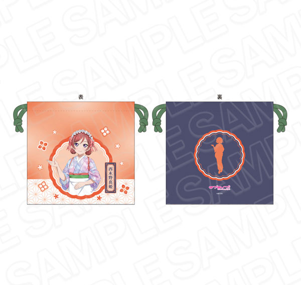 Contents Seed Love Live! Satin Drawstring Bag Maki Nishikino Japanese Cafe ver. รูปภาพ 1