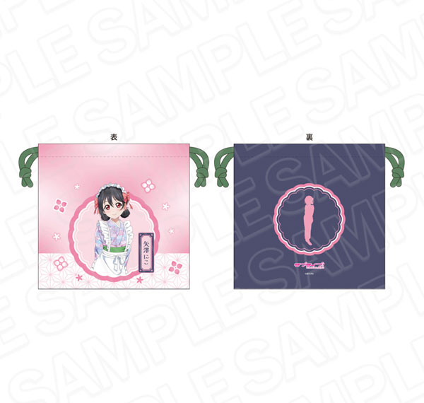 Contents Seed Love Live! Satin Drawstring Bag Nico Yazawa Japanese Cafe ver. 圖片 1