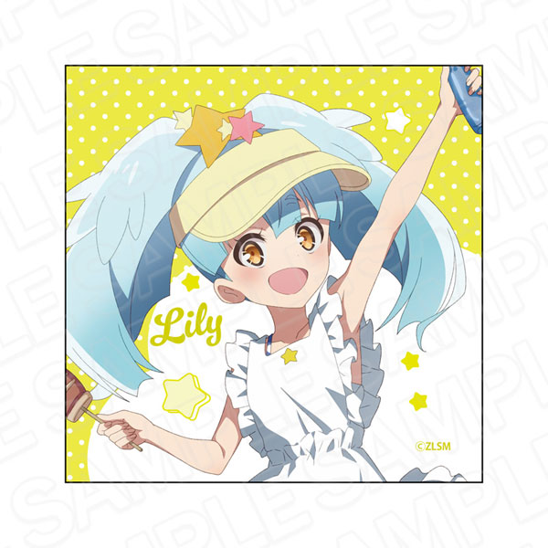 Contents Seed Movie "Zombie Land Saga Yumeginga Paradise" Microfiber Cloth Lily Hoshikawa Summer Beach Hut ver.