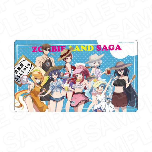 Contents Seed Movie "Zombie Land Saga Yumeginga Paradise" Rubber Desk Mat Summer Beach Hut ver. Bild 1
