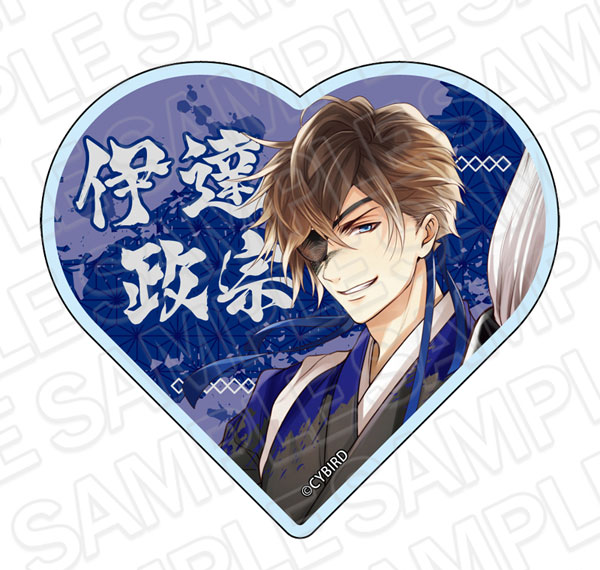Contents Seed Ikemen Sengoku: Toki wo Kakeru Koi -Eien- Heart-shaped Acrylic Block Masamune Date 11th Anniversary ver. รูปภาพ 1