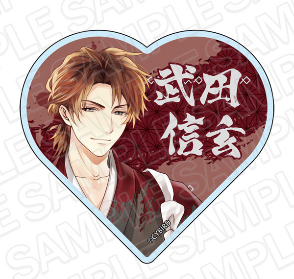 Contents Seed Ikemen Sengoku: Toki wo Kakeru Koi -Eien- Heart-shaped Acrylic Block Shingen Takeda 11th Anniversary ver. รูปภาพ 1