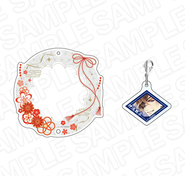 Contents Seed Ikemen Sengoku: Toki wo Kakeru Koi -Eien- Tin Badge Holder w/Acrylic Charm Masamune Date 11th Anniversary ver. รูปภาพ 1