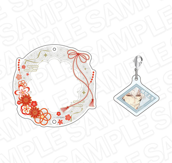 Contents Seed Ikemen Sengoku: Toki wo Kakeru Koi -Eien- Tin Badge Holder w/Acrylic Charm Mitsuhide Akechi 11th Anniversary ver. Bild 1