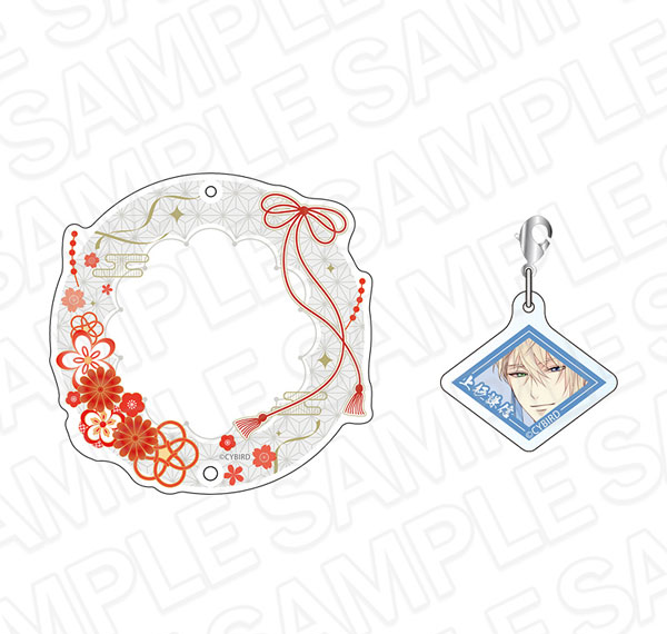 Contents Seed Ikemen Sengoku: Toki wo Kakeru Koi -Eien- Tin Badge Holder w/Acrylic Charm Kenshin Uesugi 11th Anniversary ver. Bild 1