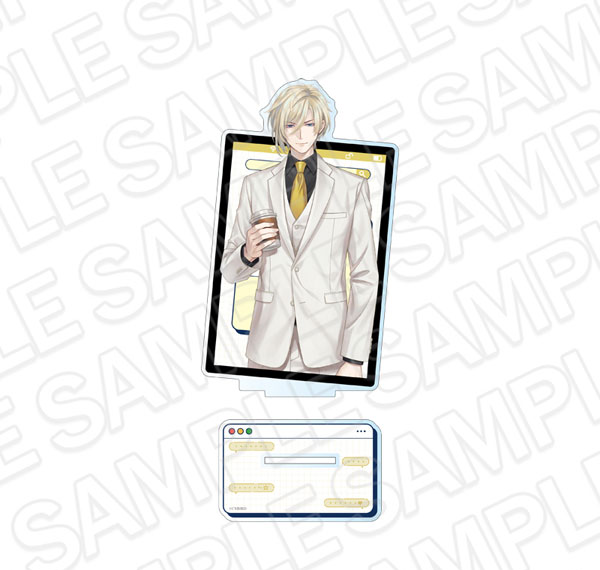 Contents Seed Ikemen Prince Bijo to Yajuu no Saigo no Koi Deka Acrylic Stand Chevalier Michel 6th Anniversary ver. รูปภาพ 1