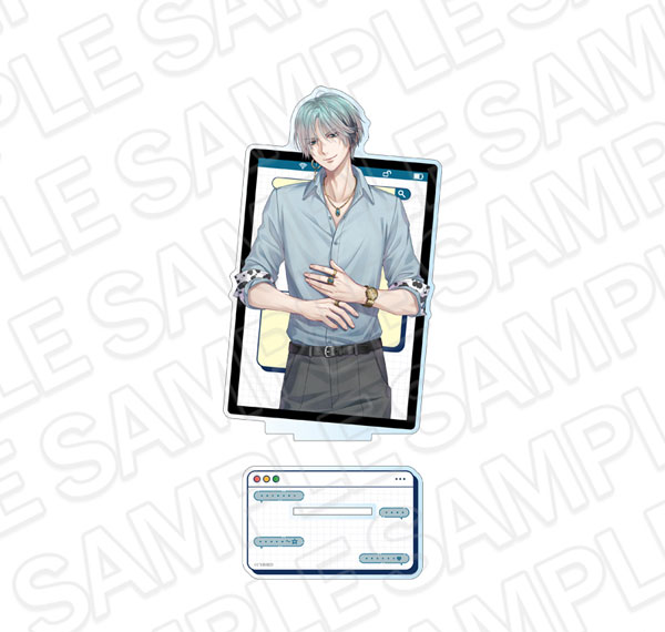 Contents Seed Ikemen Prince Bijo to Yajuu no Saigo no Koi Deka Acrylic Stand Silvio Ricci 6th Anniversary ver. รูปภาพ 1