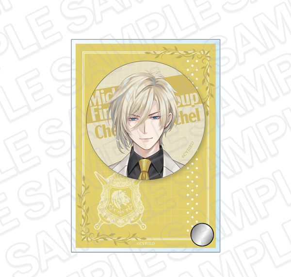 Contents Seed Ikemen Prince Bijo to Yajuu no Saigo no Koi Tin Badge Stand Set Chevalier Michel 6th Anniversary ver. Bild 1