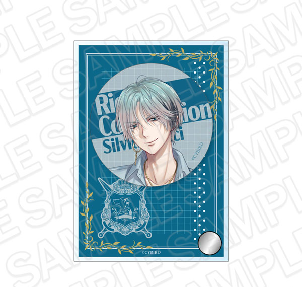 Contents Seed Ikemen Prince Bijo to Yajuu no Saigo no Koi Tin Badge Stand Set Silvio Ricci 6th Anniversary ver. รูปภาพ 1