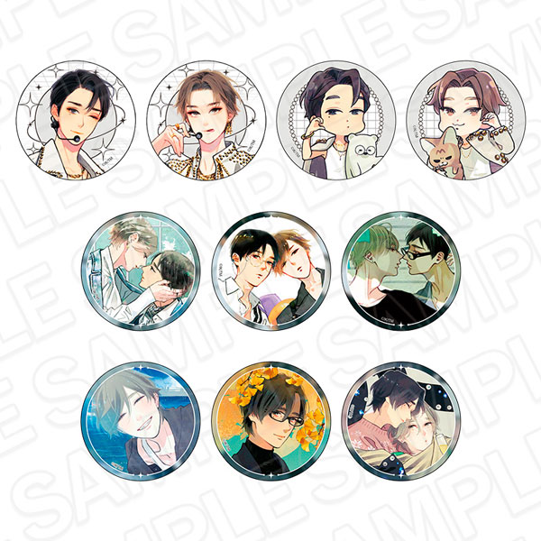 Contents Seed Blue Sky Complex Hologram Tin Badge(Random) 10 Item Set