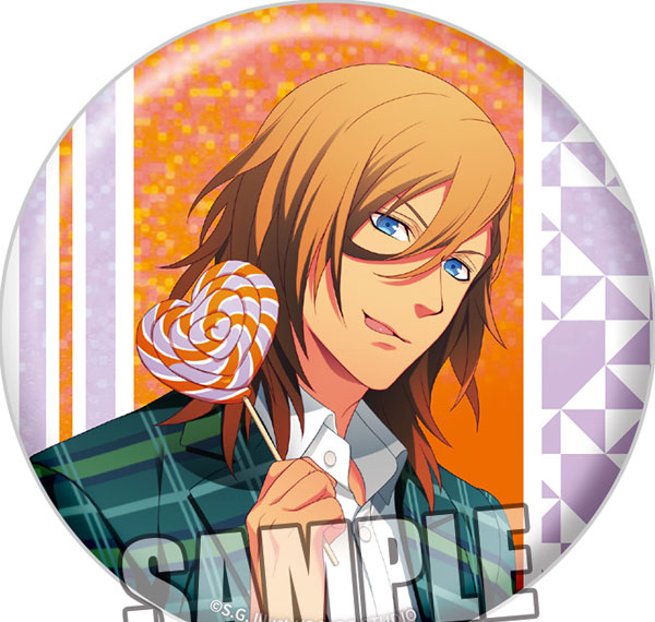 Broccoli Uta no Prince-sama BIG Hologram Tin Badge Love Pop Candy Ver. "Ren Jinguuji" รูปภาพ 1